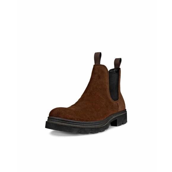 NEW ECCO men's grainer boots in coffee - Picture 1 of 3